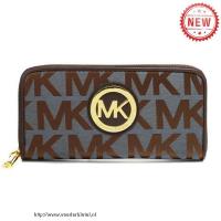 michael kors jet set continental logo groot bruin portefeuilles Tassen Arnhem 81z5q170